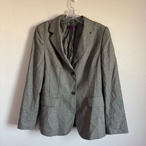 Escada Oversized Gray Wool Blazer Size: 40